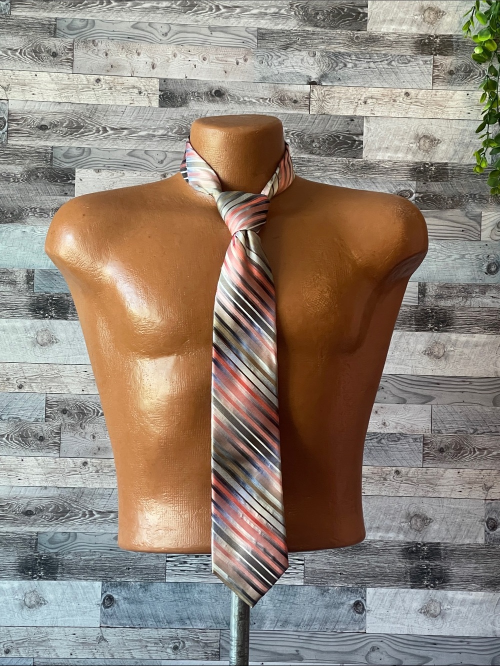 Striped Multicolor Men's Tie - Brand Unspecified